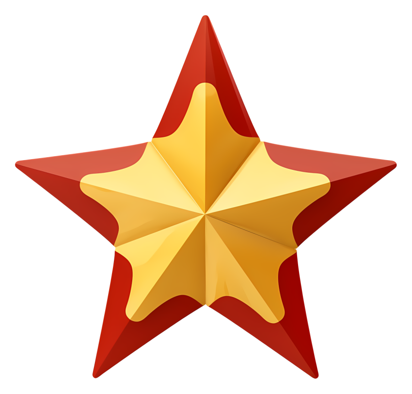 transparent red and gold star black background five pointed st red and gold 5 pointed star on