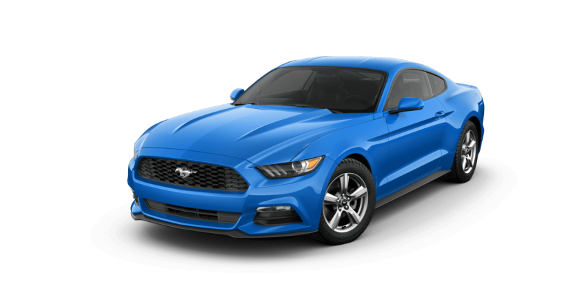 Blue Mustang Sports Car