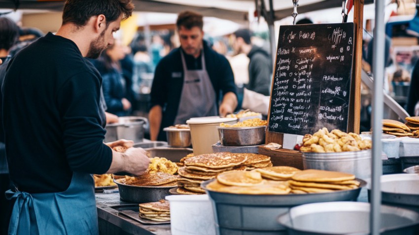 Outdoor food stall