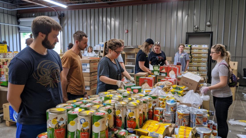 Volunteers Packing Food2