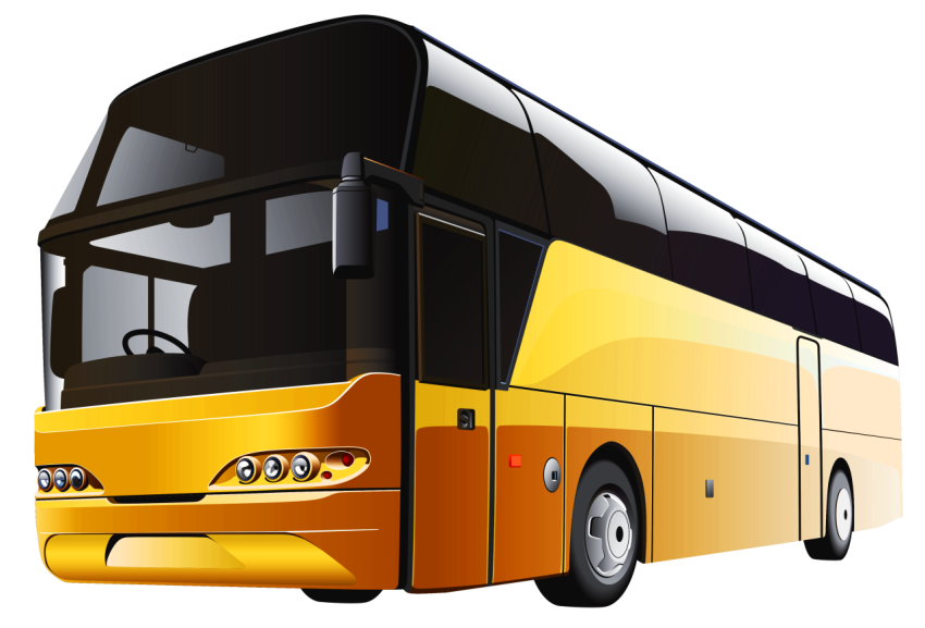 Trolleybus png yellow