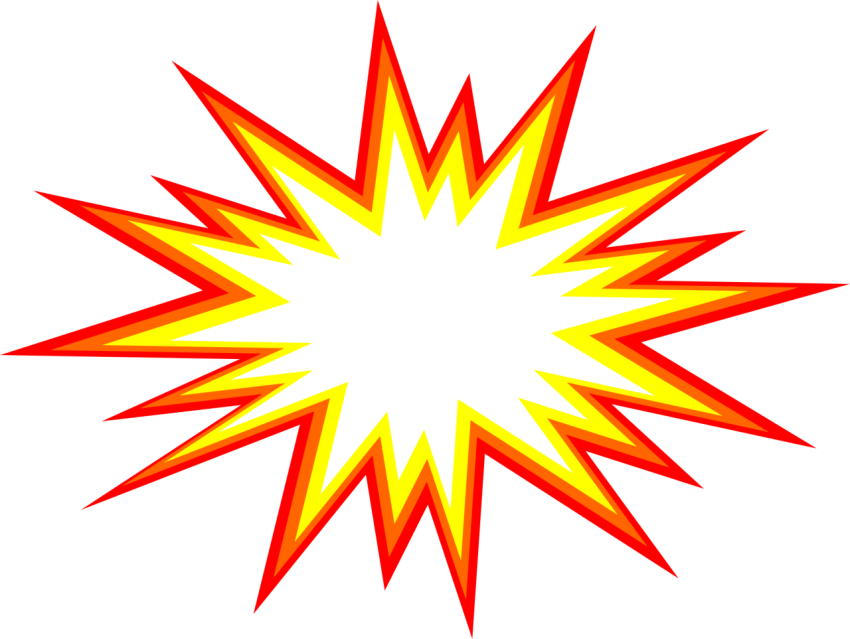 Transparent Background Cartoon Explosion