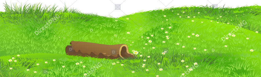 Cartoon meadow landscape