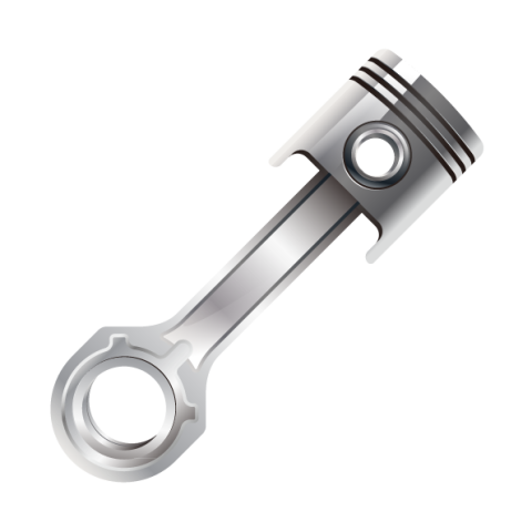 Piston illustration, Car Internal combustion engine Euclidean, creative drive rod car engine