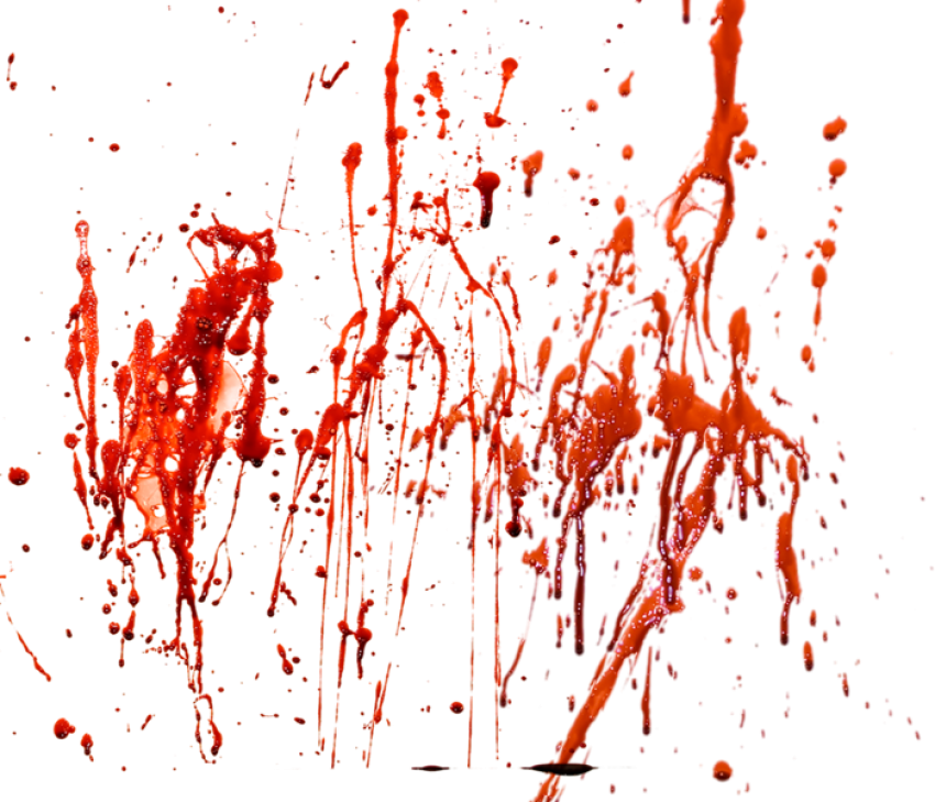 Smeared Splatter Blood PNG Image