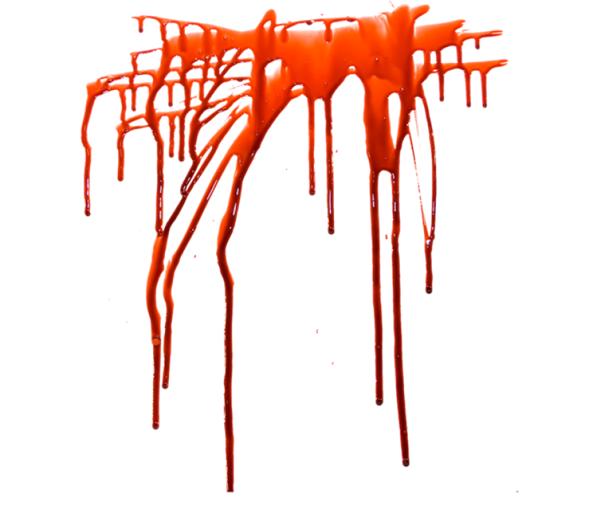 Orange Splash Blood PNG Image