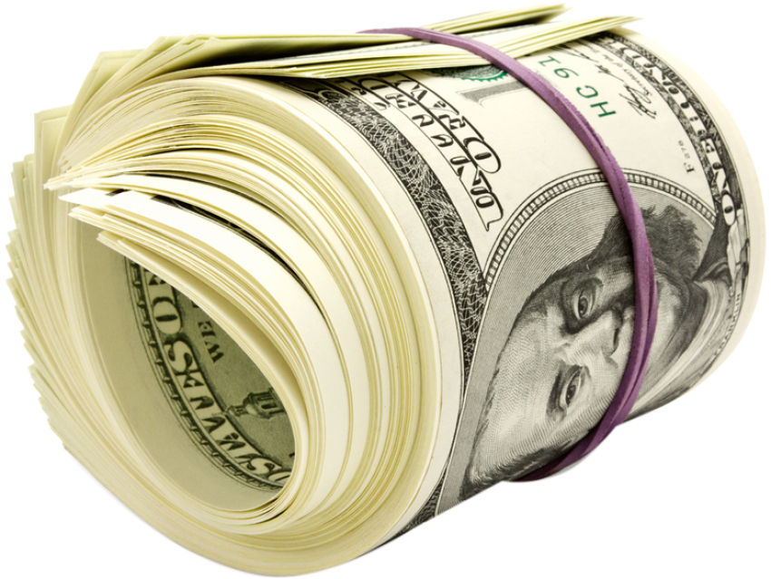 Transparent Stacks Of Money Png   Roll Of Money Png