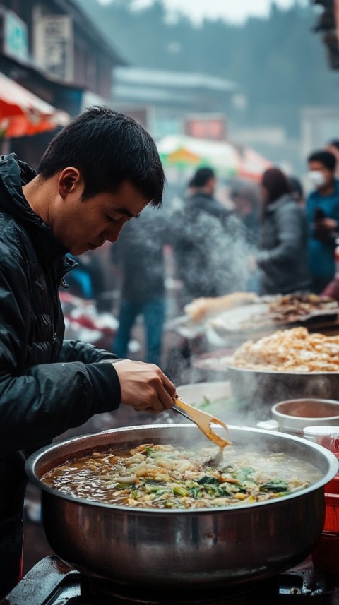 Cooking street food