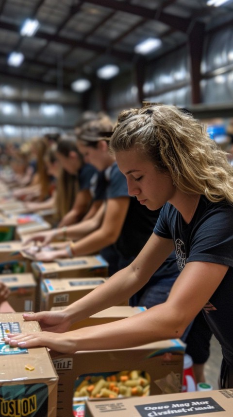 Volunteer Packing Boxes