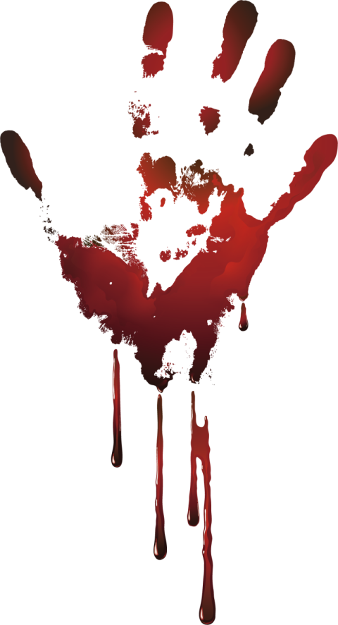 Finger Marks Blood PNG Image