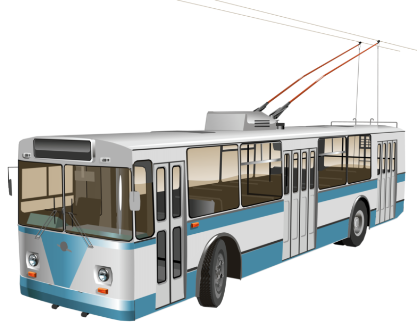 Trolleybus laxury blue