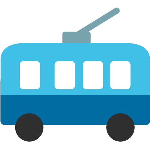 Trolleybus silhouette png