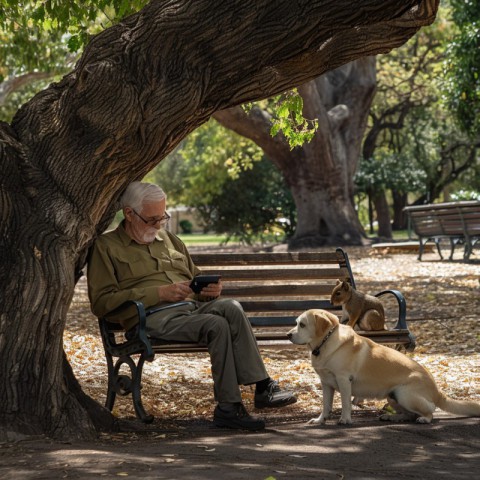 Elderly Man Relaxing