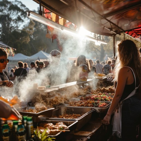 Bustling Food Market 09