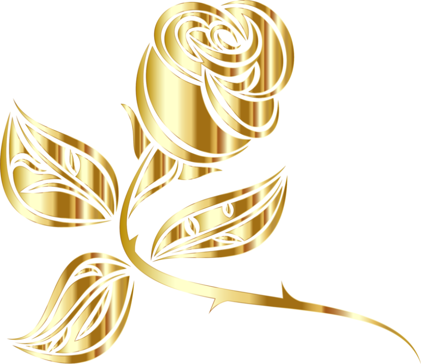 Flower,gold,body Jewelry   Rose Gold Rose Clipart