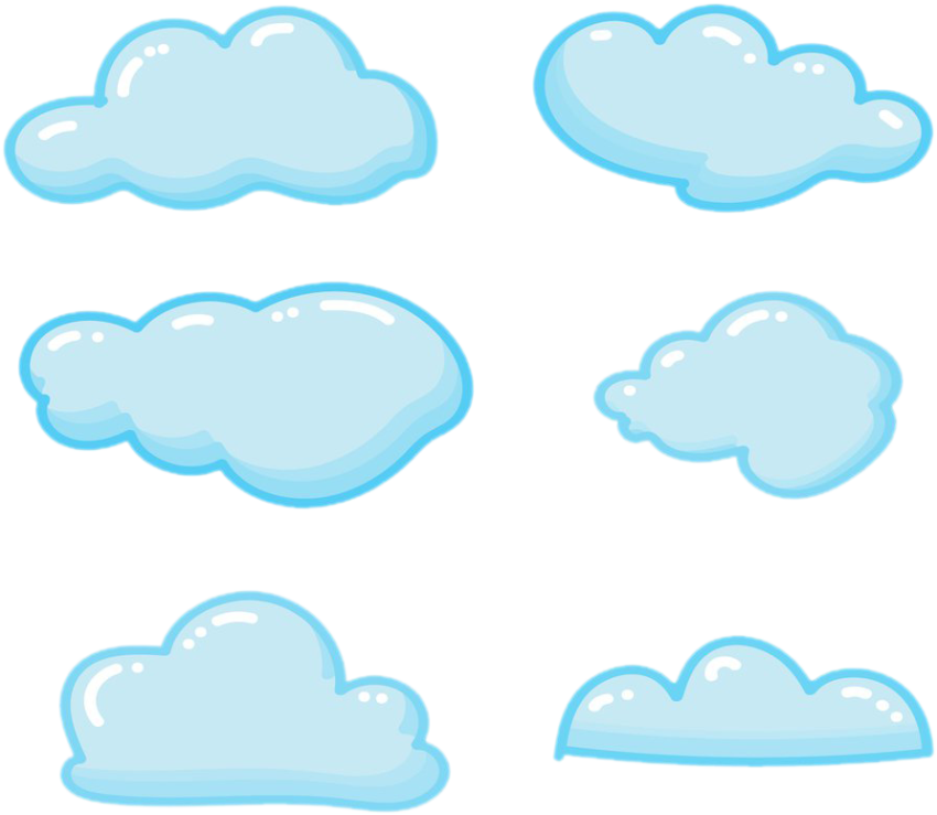 Cloud Blue Sky Clip Art   Blue More Cloud Clipart