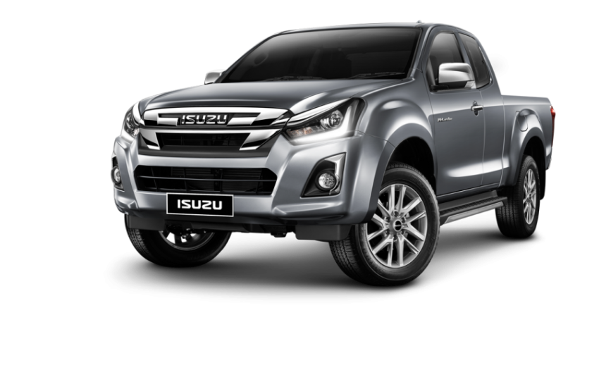 Silver Isuzu Pickup Truck png image