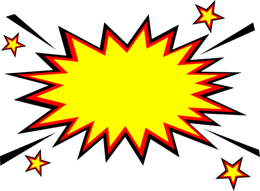 Explosion Comic Png, Transparent Png