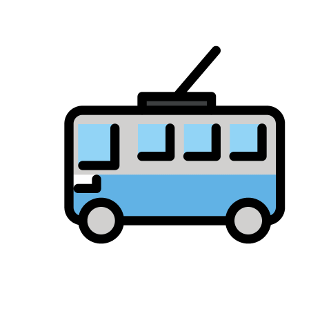 Trolleybus side icon