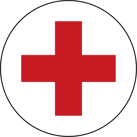 Roundel Of The Red Cross   Red Cross Svg With Circle