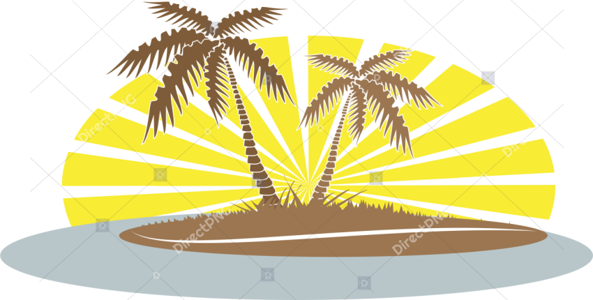 Clipart Summer Palm Tree   Beach Palm Tree Clip Art