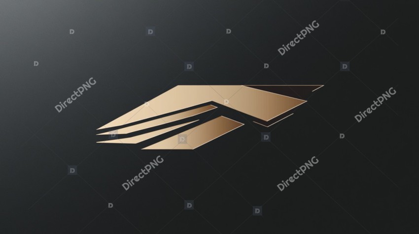 Gold abstract logo