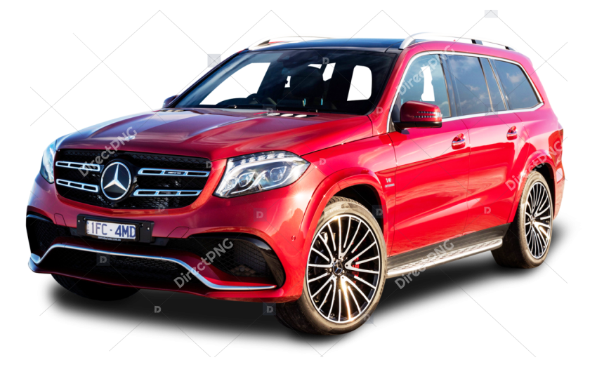 Luxury Red SUV   Mercedes Benz