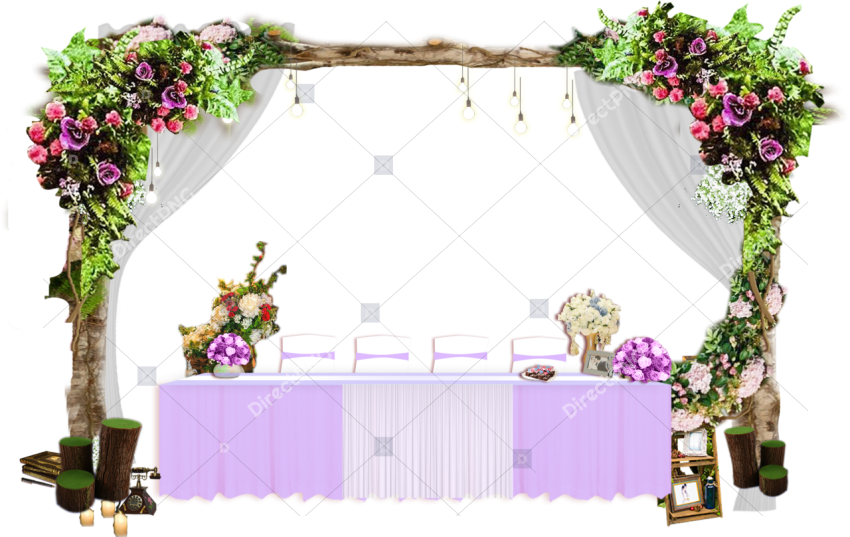 Clip Art Flowers For Wedding Arch Decoration