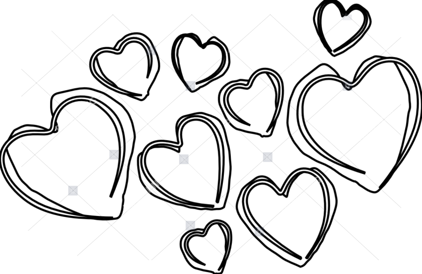 Black Line Heart Clipart   Black And White Hearts Clip Art