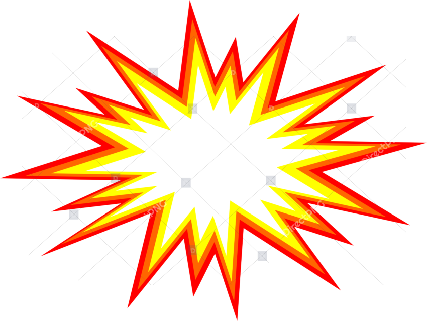 Transparent Background Cartoon Explosion