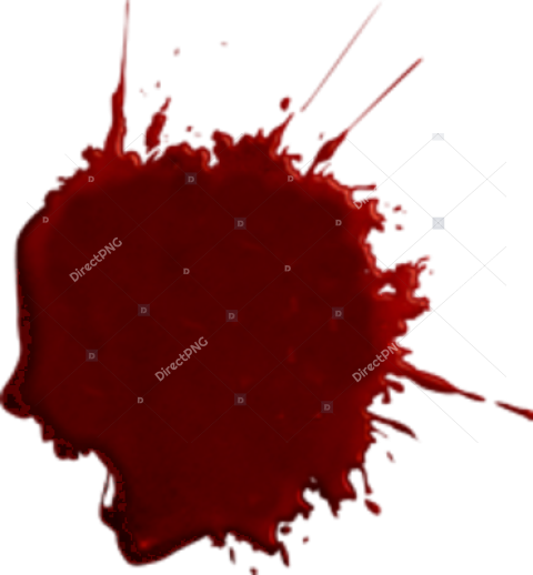 Head Splatter Blood PNG Image