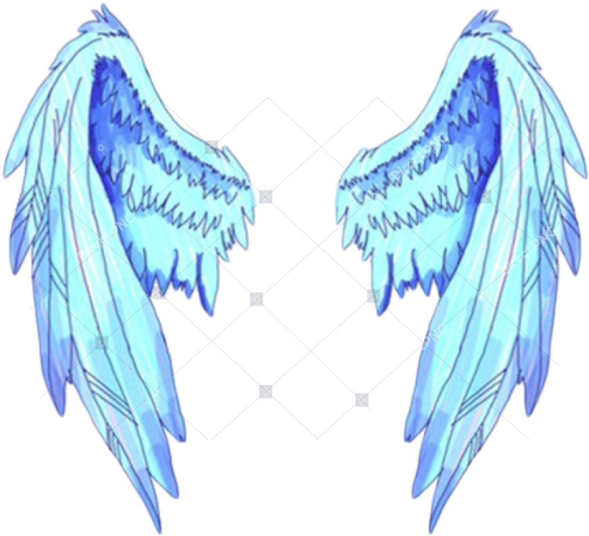 Angel Blue Wings Png, Transparent Png