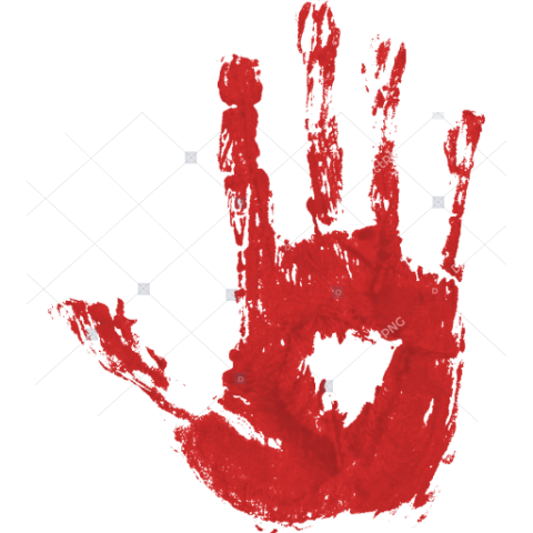 Bloody Handprint PNG Image