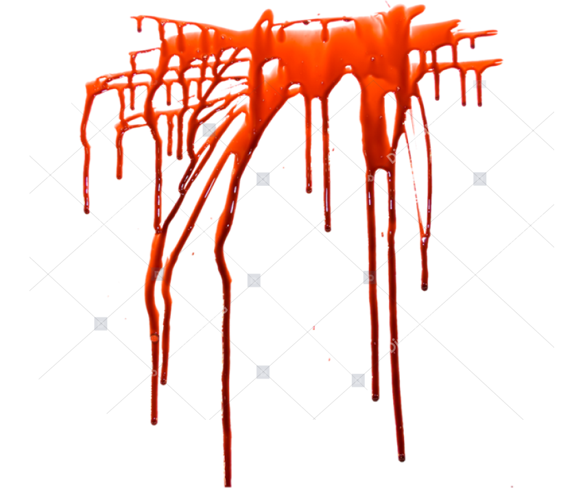 Orange Splash Blood PNG Image