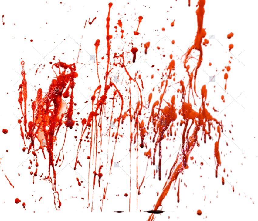 Smeared Splatter Blood PNG Image