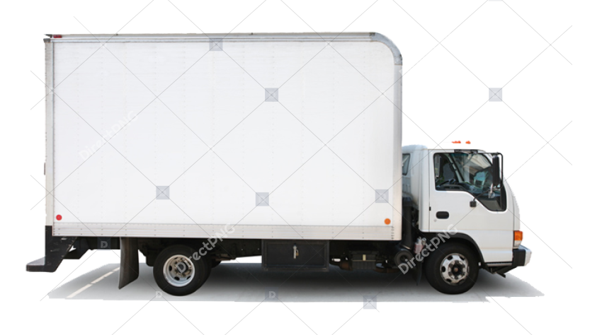 White Cargo Delivery Truck