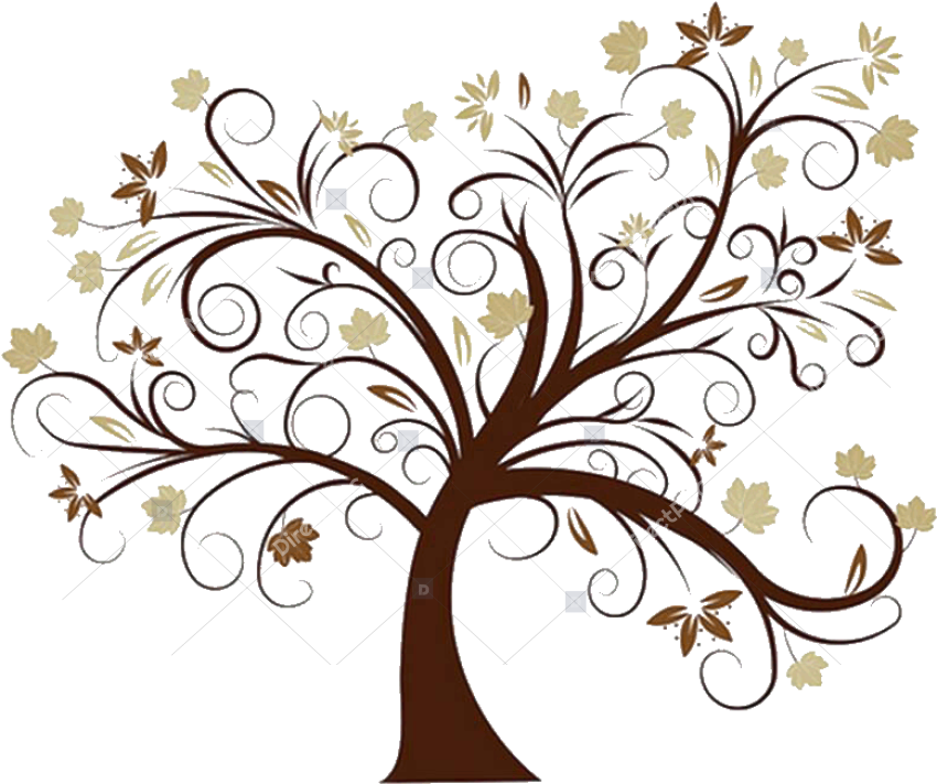 Leaning Brown Family Tree   Transparent Background Family Tree