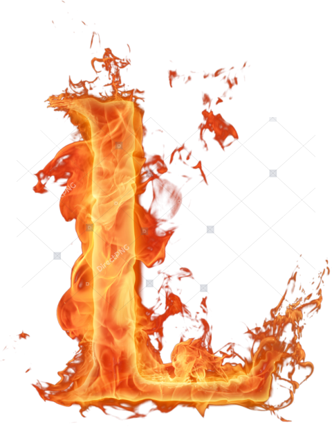 Letras Png Fogo Chama   L Letter Fire Png