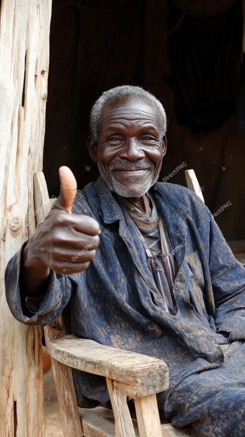 Elderly man smiling image