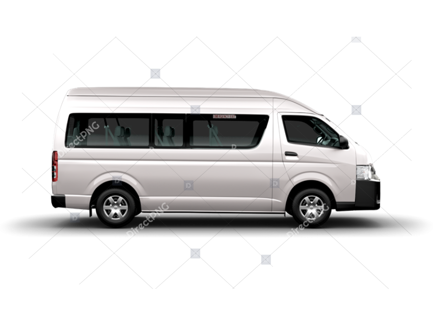 White Minivan for Business Transport png image