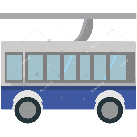 Trolleybus white trolleybus png transparent image download (16)