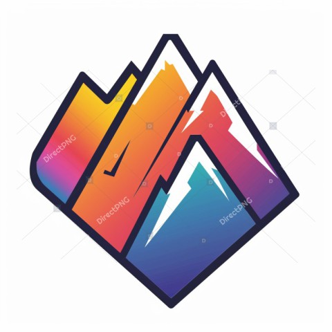 Colorful Mountain Logo image