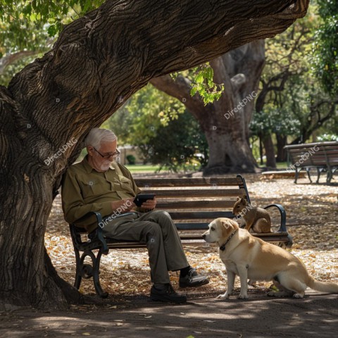 Elderly Man Relaxing