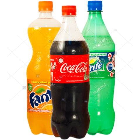 Coca Cola, Fanta, Sprite Bottles