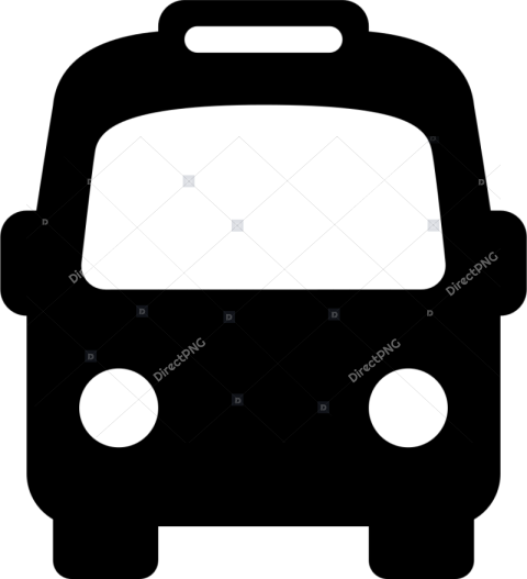 Black trolleybus icon png