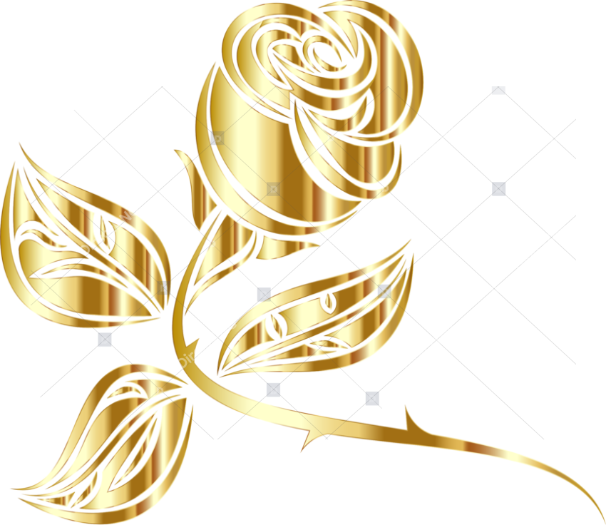 Flower,gold,body Jewelry   Rose Gold Rose Clipart