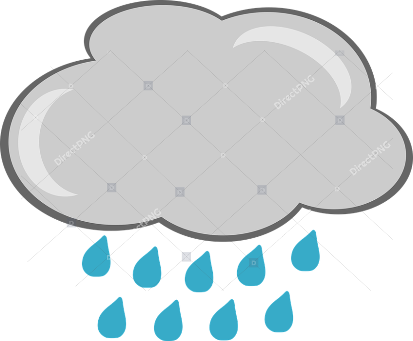 Free Illustration Rain Cloud Weather Graphics Image