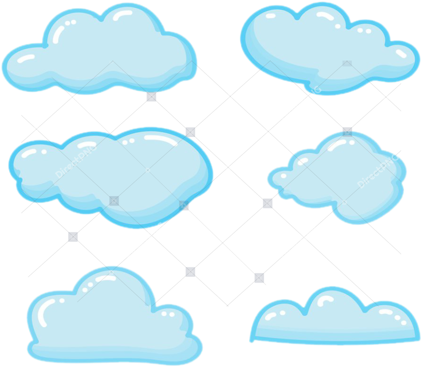 Cloud Blue Sky Clip Art   Blue More Cloud Clipart