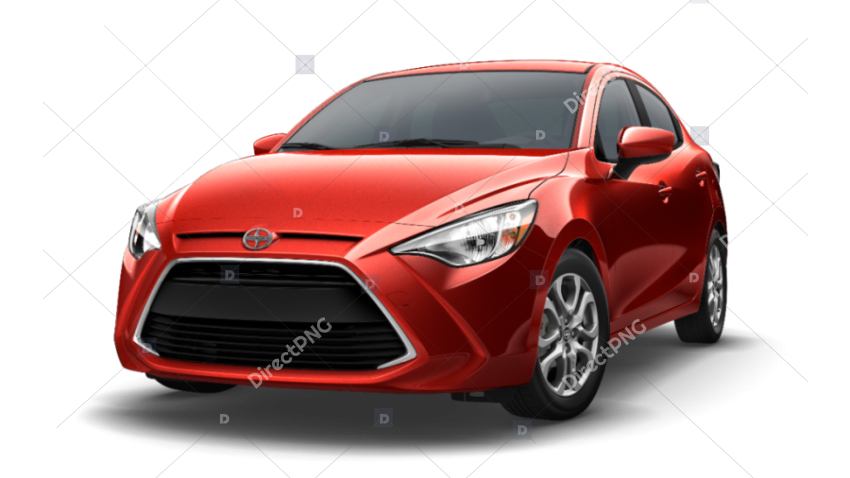 Red Compact Sedan