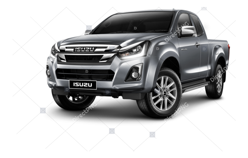 Silver Isuzu Pickup Truck png image